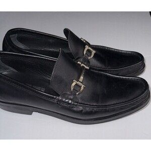Salvatore Ferragamo Grandioso Gancini leather loafers 10D